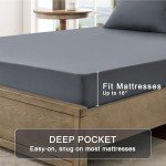Ultra Soft Queen Sheet Set - Dark Grey
