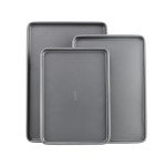 Carbon Steel Nonstick Baking Sheet Set, 3 Pack