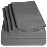 King Size 6-Piece Microfiber Bed Sheet Set