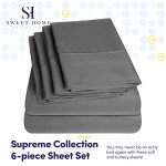 King Size 6-Piece Microfiber Bed Sheet Set