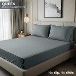 Utopia Bedding Queen Deep Pocket Fitted Sheet - Grey