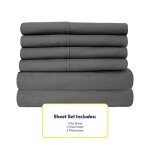 King Size 6-Piece Microfiber Bed Sheet Set