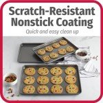 Carbon Steel Nonstick Baking Sheet Set, 3 Pack