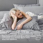 Grey Queen Pintuck Comforter Set - 7 Pieces