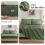 Olive Green Queen Comforter Set - 7 Pieces