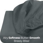 Utopia Bedding Queen Deep Pocket Fitted Sheet - Grey
