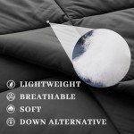 Dark Grey 7-Piece Comforter Set for Queen