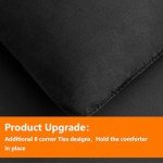 TAIMIT Full Size 7-Piece Bed Set in Dark Grey