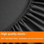 TAIMIT Full Size 7-Piece Bed Set in Dark Grey