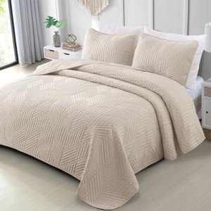 Lightweight Geometric Full Queen Bed Set