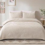 Lightweight Geometric Full Queen Bed Set