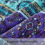 Boho King Size Quilt Set in Blue Purple