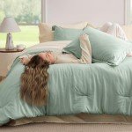 Sage Green 7-Piece King Comforter Bed Set