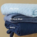 Navy Queen Size Lightweight Quilt Bedspread