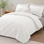Modern Striped Queen Quilt Set - 3 Pieces