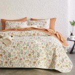 Floral Quilt Set - Reversible Cottagecore Bedspread
