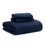 Navy Queen Size Lightweight Quilt Bedspread