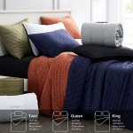 Green King Size Quilt Bedding Set with Shams