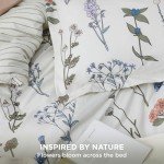 Bedsure Queen Comforter Set – Floral 3-Piece Bedding