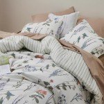 Bedsure Queen Comforter Set – Floral 3-Piece Bedding