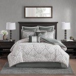 Madison Park Odette Silver King Comforter Set