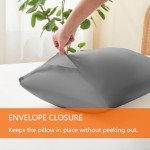 YOOHU Gray Queen Comforter Set with Pillowcases
