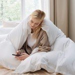 Bedsure Soft White Queen Duvet Cover Set
