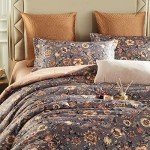 Boho Floral King Duvet Cover Set with Pillowcases