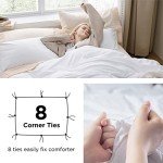 Bedsure Soft White Queen Duvet Cover Set