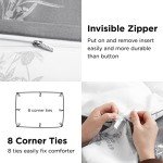Bedsure King Size Reversible Floral Duvet Set