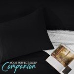 Utopia Bedding Queen Duvet Cover Set - Black