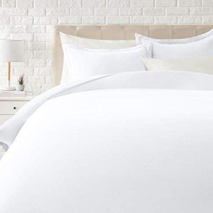 Bright White Microfiber 3-Piece Duvet Cover Set