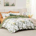 Floral Queen Duvet Cover Set - 100% Cotton