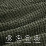 Olive Green Cotton Duvet Cover King Set