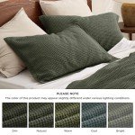 Olive Green Cotton Duvet Cover King Set