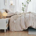 Beige Queen Duvet Cover Set – Ultra Soft 3-Piece