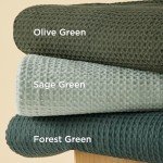 Olive Green Cotton Duvet Cover King Set