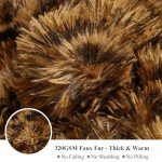 Cheetah Print Faux Fur Bedding Set, 3 Pieces