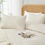 Beige Boho Queen Comforter Set - 3 Pieces