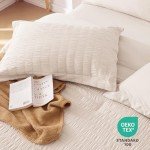 Beige 7-Piece Queen Comforter Bed Set