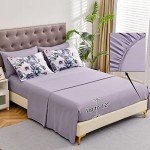 Elegant Floral Queen Bed Set - 7 Pieces