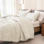 Beige Boho Queen Comforter Set - 3 Pieces