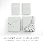 Mellanni Queen Luxury Soft Cooling Sheet Set