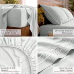 Mellanni Queen Luxury Soft Cooling Sheet Set