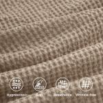 Bedsure 100% Cotton Khaki Duvet Cover Set