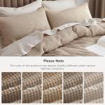 Bedsure 100% Cotton Khaki Duvet Cover Set