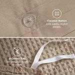 Bedsure 100% Cotton Khaki Duvet Cover Set