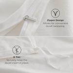 Bedsure King Size Washed Cotton Duvet Cover Set