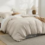 Luxury Waffle King Duvet Cover Set with Shams