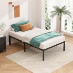 Twin Size Metal Platform Bed Frame - 14 Inch Tall